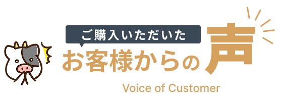 ご購入いただいたお客様からの声