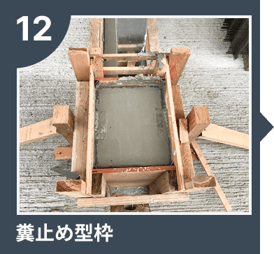 糞止め型枠